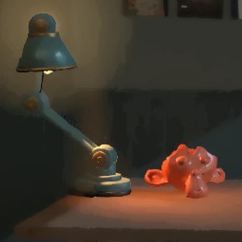 The same crop with brush displacement and smoothing
