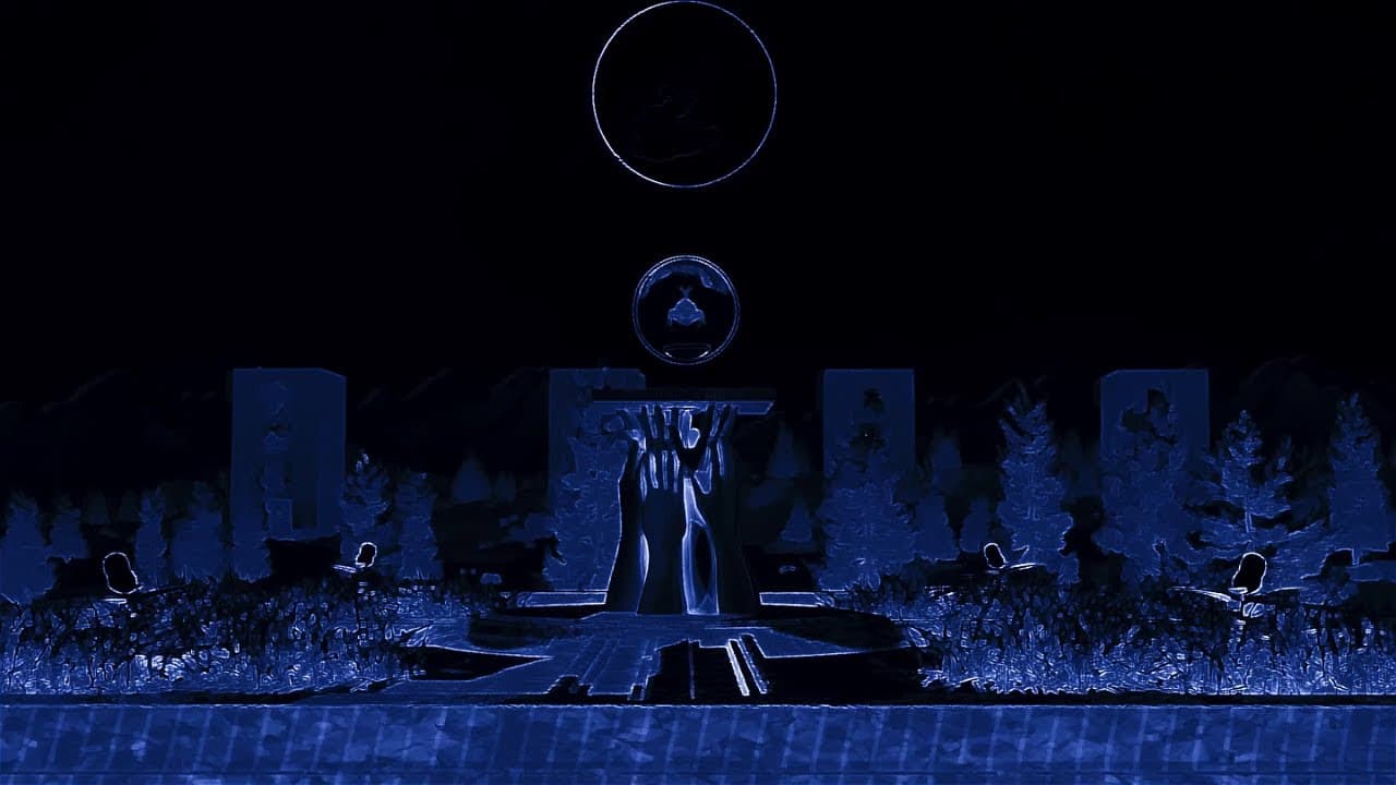 A frame from the Yee Yee music video